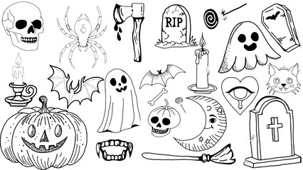 Fototapeta premium halloween set