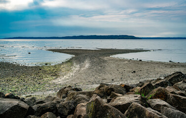 Overcast Park Seascape