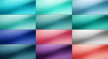 Fototapeta premium Colorful Abstract Gradient Background Collection | Set of Smooth Blended Modern Textures for Web Design, Presentations and Visual Effects