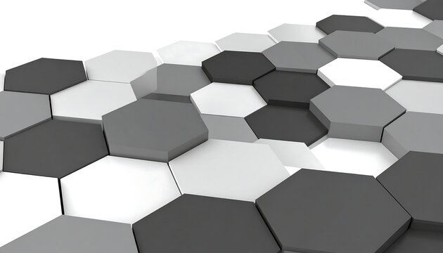 Abstract geometric pattern of hexagons (1)