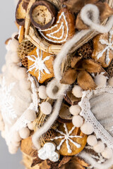 Beautiful Christmas gifts. Homemade alternative Christmas trees. Decor and decoration.