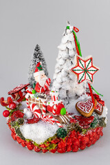 Beautiful Christmas gifts. Homemade alternative Christmas trees. Decor and decoration.