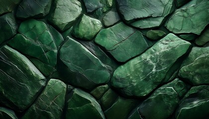 Fototapeta premium dark green textured stone surface background