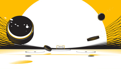 Ice hockey background design. The sports concept
