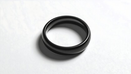 Black ring on a light surface