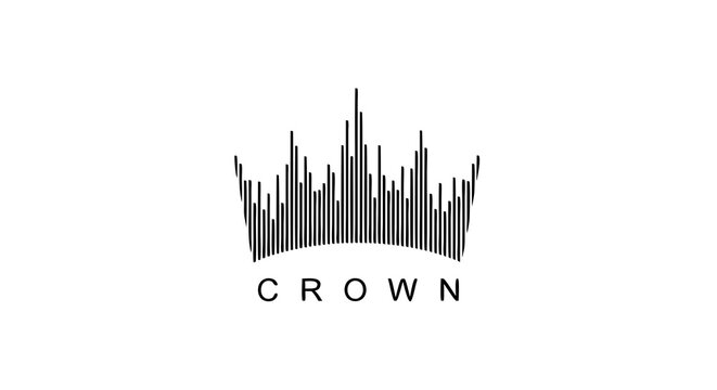 Striking modern crown logo design conveying leadership and achievement in a minimalist style