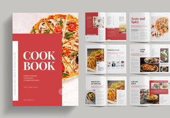 Cookbook Recipe Book Layout