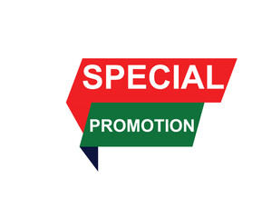 Special Promotion. Icon on background