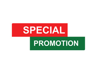 Special Promotion. Icon on background