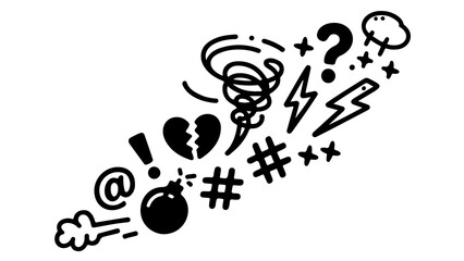 Fototapeta premium Chaos, Conflict, and Confusion: A Visual Representation of Modern Stress