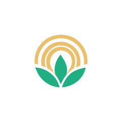 agriculture and eco-friendly themed vector logos.