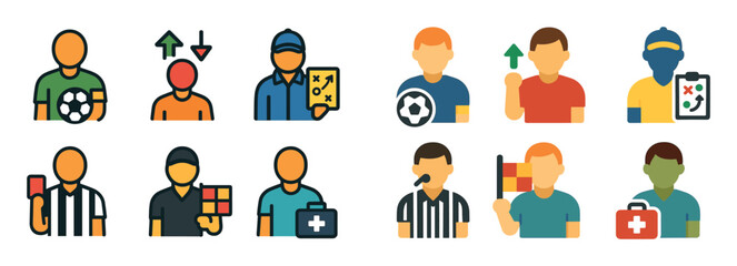 Football Roles Icons