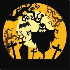 Halloween Shadow Box Eps, Layered Paper