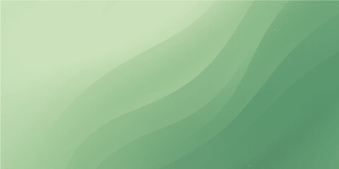 Green vector background with flowing wavy lines and a bright, abstract digital design