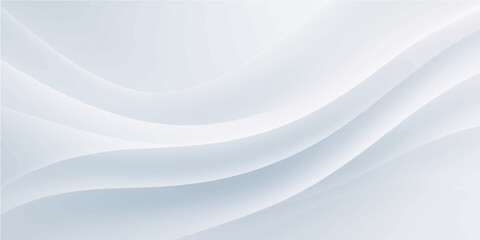 Fototapeta premium Abstract futuristic blue wave pattern with soft light and smooth digital motion on a gray backdrop