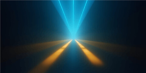 Bright light rays flash through dark space, creating a motion blur effect