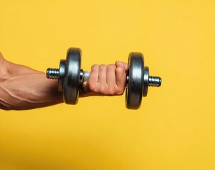 Close-up of a hand holding a dumbbell (3)