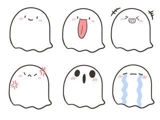 おばけの表情セット