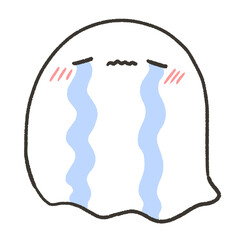 泣いてるおばけ