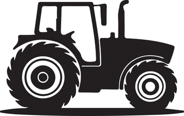 Tractor isolated on white background farming vehicle illustration