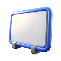 Blank Tablet or Screen Display 3D Icon