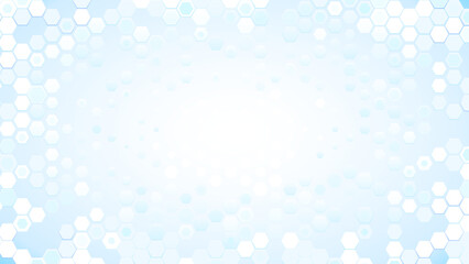 Technology light background with hexagonal shapes. Perfect for any futuristic design.