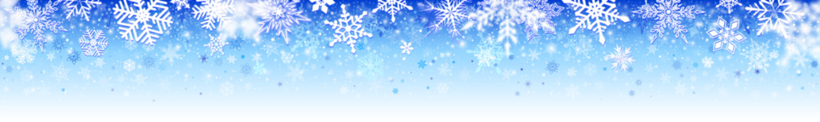 New Year banner with decorative snowfall. Ideal for any winter design.