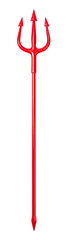 Plastic red trident