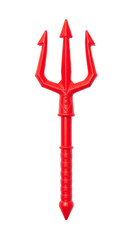 Plastic red trident