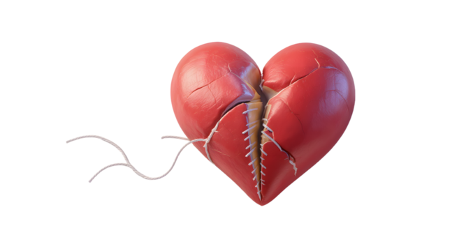 Broken Heart Sewn Together