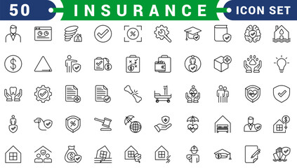 set of 100 glyph insurance web icons. filled icons such as problem electric,excessive weight for the vehicle,health insurance,