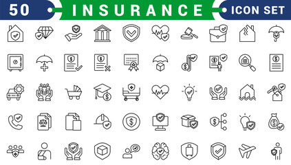 set of 100 glyph insurance web icons. filled icons such as problem electric,excessive weight for the vehicle,health insurance,