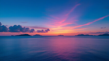 Fototapeta premium sunset over the sea