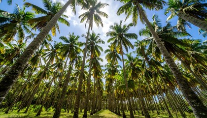 Fototapeta premium Palm Trees Tropical Paradise