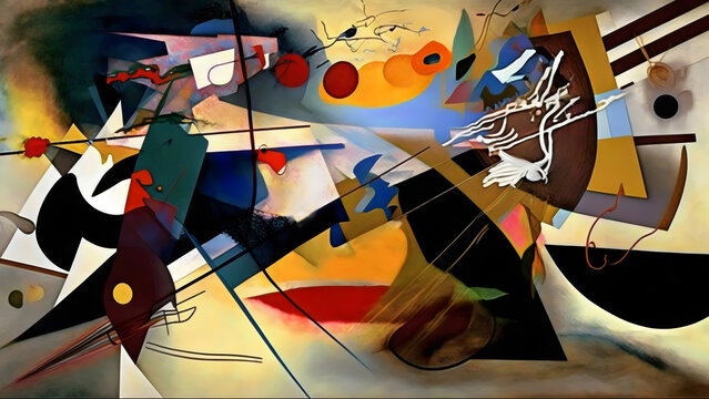 Dynamische Komposition im abstrakten Expressionismus &ndash; Abstraktes Wallpaper &ndash; Cooles Hintergrundbild
