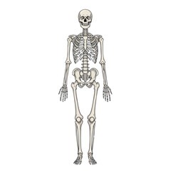 Human skeleton illustration