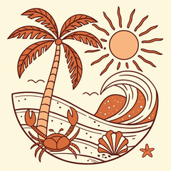 tropical beach background