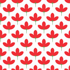 Seamless flowers pattern. Hand draw abstract pattern
