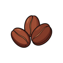 Fototapeta premium coffee beans on white background