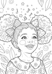 Obraz premium portrait of a girl with a stylish hairstyle