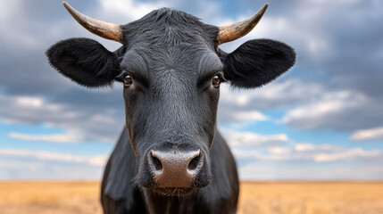 Cow farm, A cow gazing thoughtfully into the distance, ideal for creative projects.