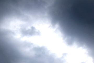 The sky is cloudy and there is a possibility of rain in the near future.