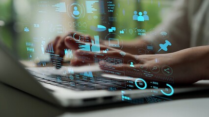 Connection network visualization showing global connection, network communication, digital connection analytic. Connect networks tool support real-time insight and improve connection system. Thunk