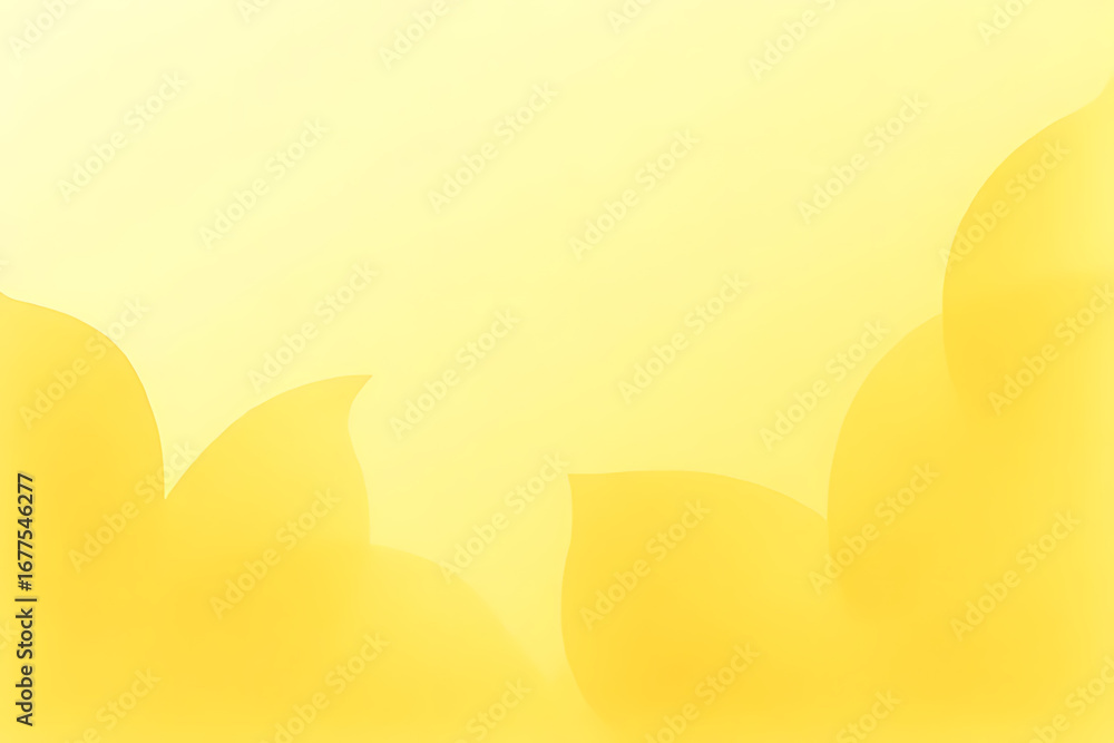 Poster softly flowing abstract waves of warm golden yellow and pale lemon light create a gentle gradient ba