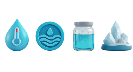 Water Temperature Level Climate Change Concept