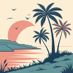 palm tree on the beach