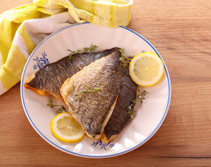 Lemon and thyme fried dorado fish