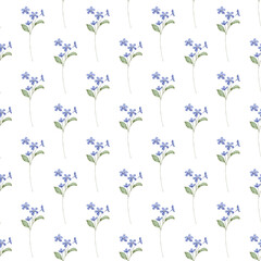 Seamless pattern minimalist repeating background with pink watercolor flowers. Fabric wallpaper print texture. Perfectly for backdrop, wrapped paper, linen.