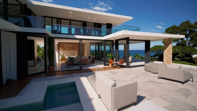 Contemporary and Modern House Exterior Design Located on the Gold Coast in Queensland Australia