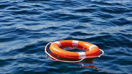 Life Preserver Ring Buoy Used for Water Safety and Rescue Operations